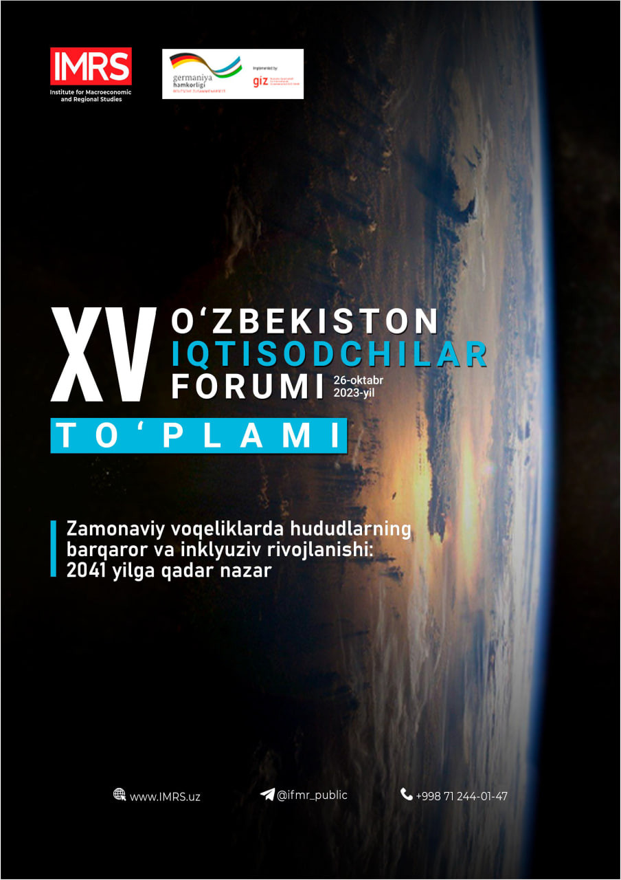“Hududlarning barqaror va inklyuziv rivojlanishi: 2041 yilga qadar nazar” mavzuidagi ilmiy-amaliy konferensiyasi maqolalari to‘plami