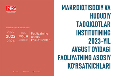 2023-yil avgust oyi faoliyatning asosiy ko'rsatkichlari